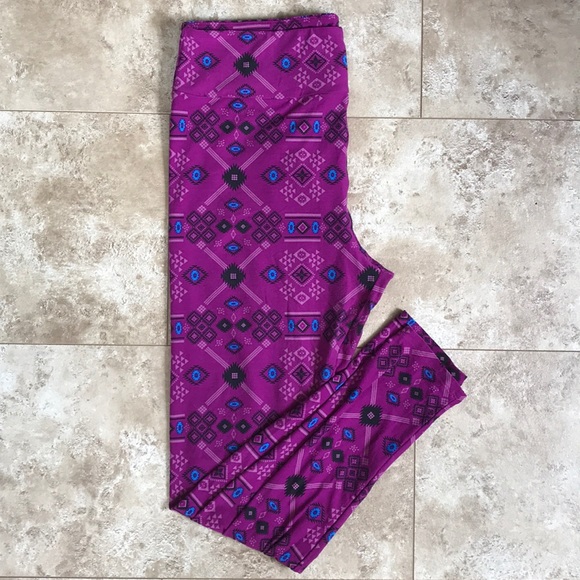 LuLaRoe Aztec Print Leggings - Picture 1 of 4